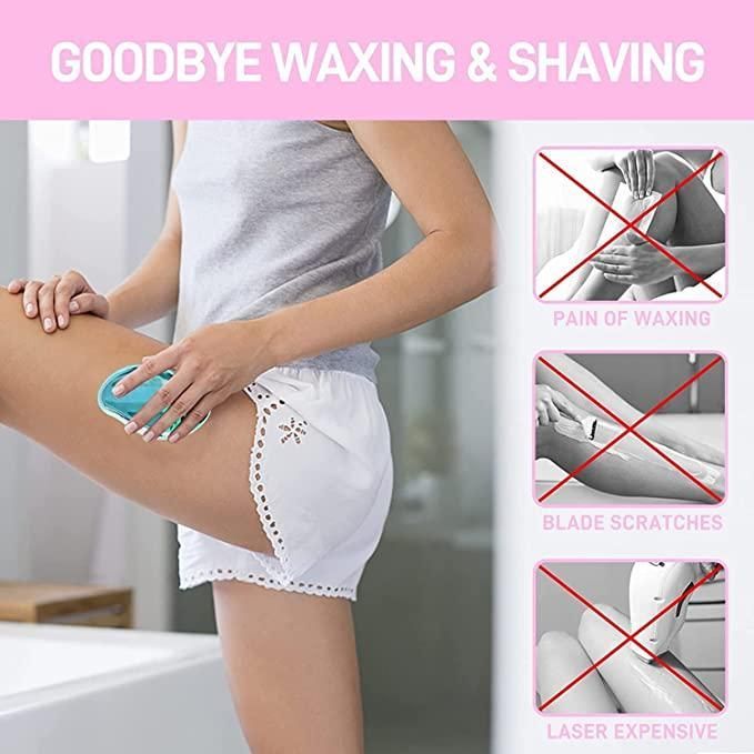 Hair Eraser Stone, Painless Magic Crystal Hair Remover for Women Men